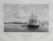  [NOUVELLE-GUINEE] La corvette l'Astrolabe, attaquée par les naturels de la côte nord (Nouvelle Guinée).. DUMONT D'URVILLE (Jules-Sébastien-César) & ...