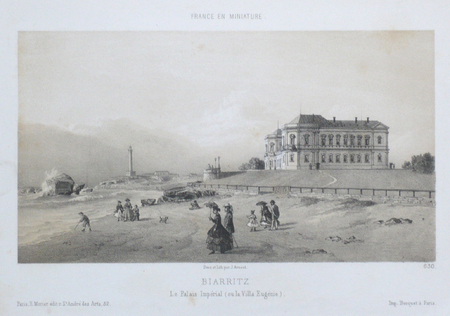  [PAYS BASQUE] Biarritz - Le Palais Impérial (ou la villa Eugénie).. ARNOUT (Jules);