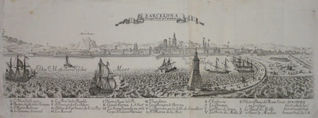  [BARCELONE] Barcelona die haupt Statt in Catalonien.. STRIDBECK (Johann);