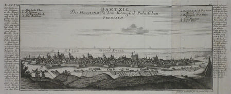  [GDANSK] Dantzig, die Haupstatt in dem Koniglich Polnischen Preussen.. BODENEHR (Gabriel);