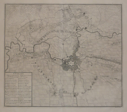  [SAINT-VENANT] St. Venant assi&eacute;g&eacute; & pris en 1710 par le Pr. d'Orange.. DUMONT (Jean);