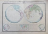  Tableau sphéroïdal de la Terre ou mappemonde en deux hémisphères.. GARNIER (F.A.);