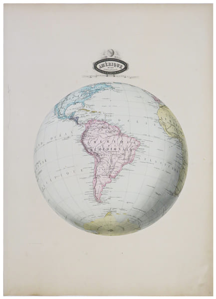  Am&eacute;rique du Sud sph&eacute;ro&iuml;dale.. GARNIER (Fran&ccedil;ois Adrien).