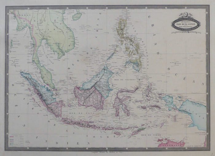  Archipels des &icirc;les de la Sonde et des &icirc;les Philippines.. GARNIER (Fran&ccedil;ois Adrien).