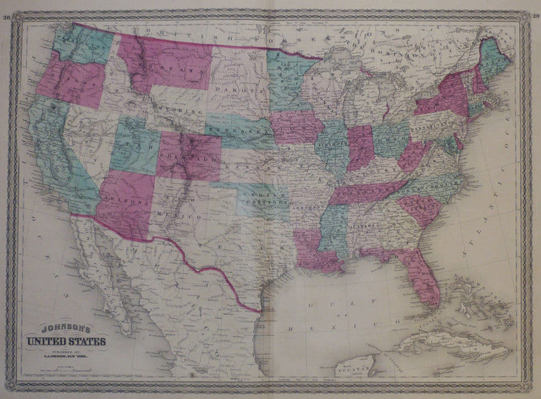  Johnson's United States.. JOHNSON (Alvin Jewett);