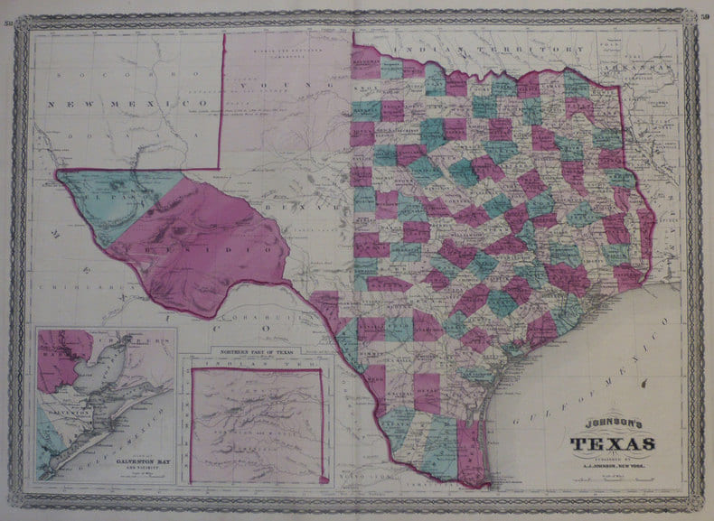  Johnson's Texas.. JOHNSON (Alvin Jewett);