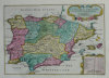  Espagne et Portugal divisés en ses principales parties ou royaumes.. FER (Nicolas de);