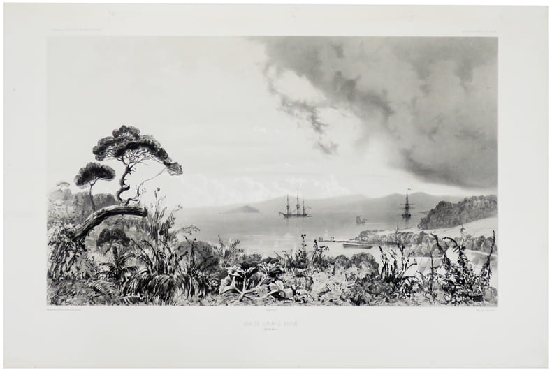  [NOUVELLE-ZELANDE] Baie de Sarah's Bosom (Iles Auckland).. DUMONT D'URVILLE (Jules-S&eacute;bastien-C&eacute;sar) & LE BRETON (Louis).