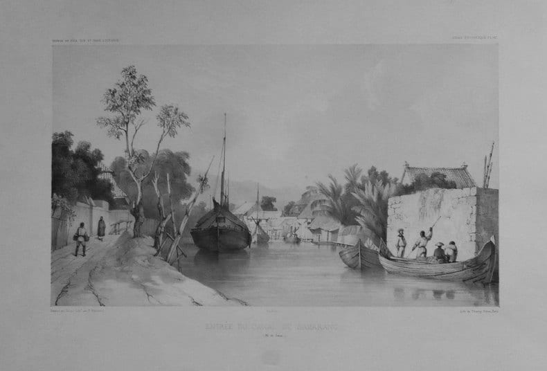  [JAVA] Entr&eacute;e du canal de Samarang (Ile de Java).. DUMONT D'URVILLE (Jules-S&eacute;bastien-C&eacute;sar) & GOUPIL (Ernest).