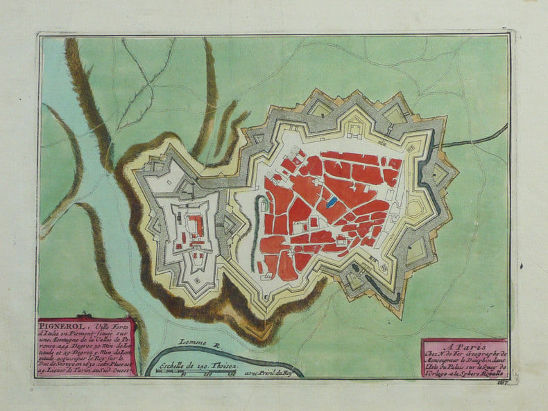  Pignerol, ville forte d'Italie en Pi&eacute;mont.. FER (Nicolas de);