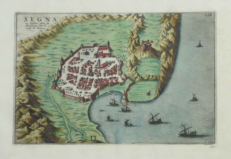  [CROATIE] Segna ou Zegna, dans la Morlaquie, sur le golfe de Venise.. FER (Nicolas de);
