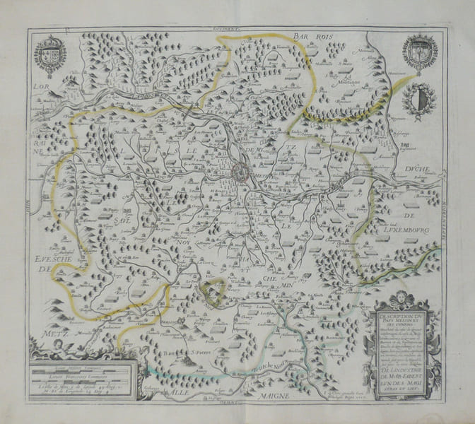  [LORRAINE/METZ] Description du Pays Messin et ses confins.. LECLERC (Jean);
