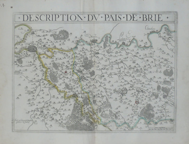 [BRIE] Description du pais de Brie.. LECLERC (Jean);