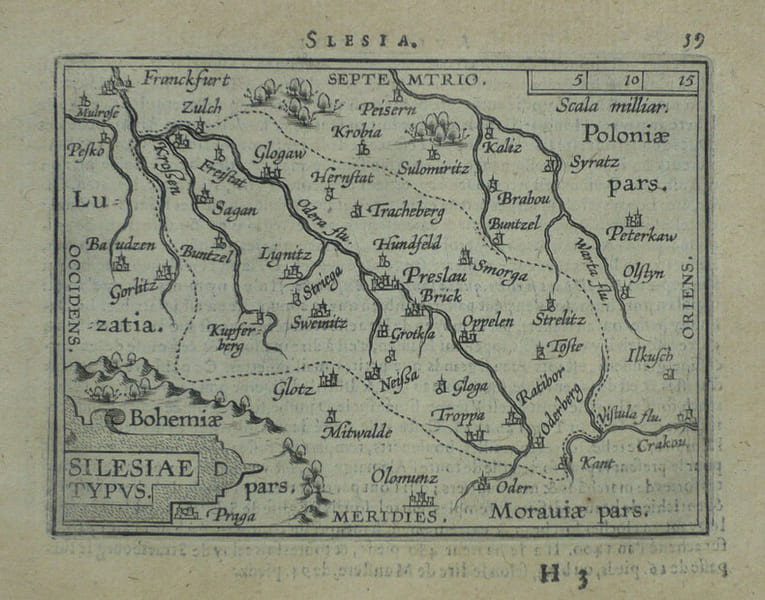  Silesiae typus.. ORTELIUS (Abraham);