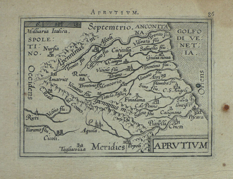  [ABRUZZES] Aprutium.. ORTELIUS (Abraham);