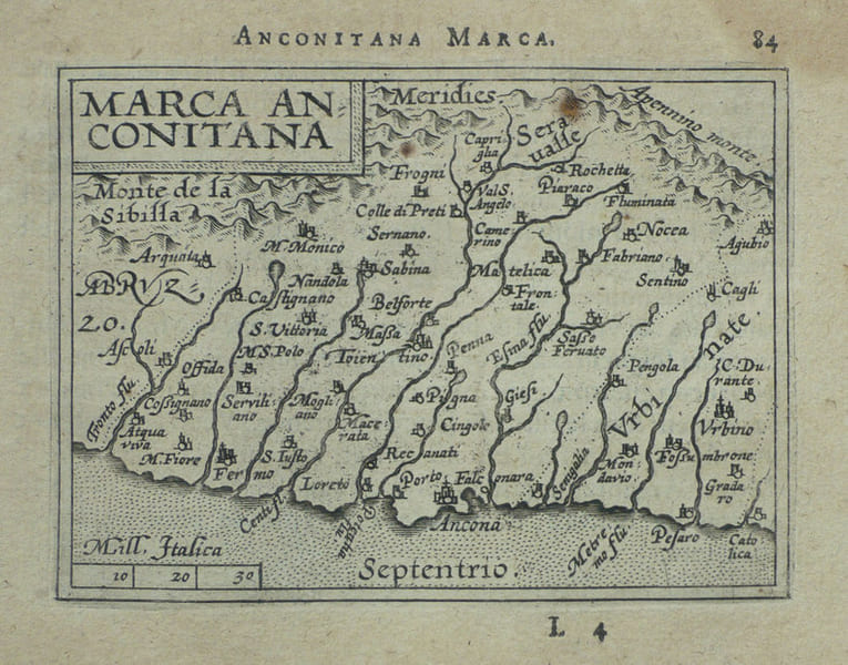  [ANCONE] Marca Anconitana.. ORTELIUS (Abraham);