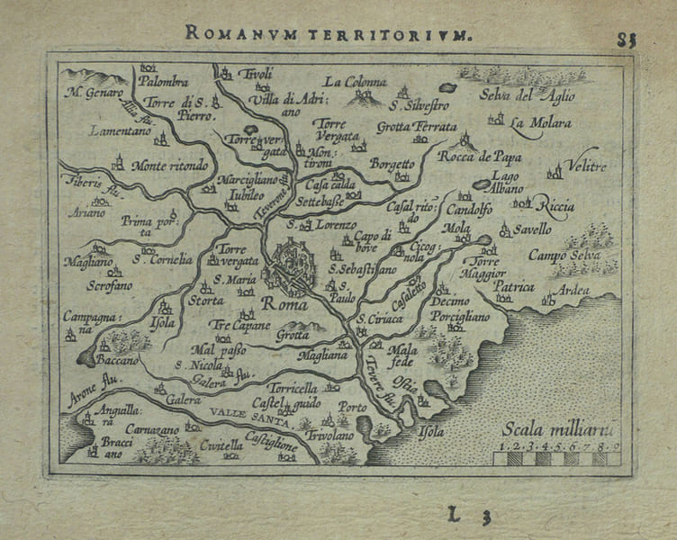 [ROME] Romanum territorium.. ORTELIUS (Abraham);