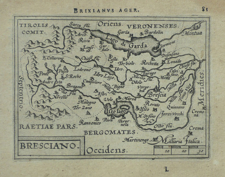  [BRESCIA] Bresciano.. ORTELIUS (Abraham);