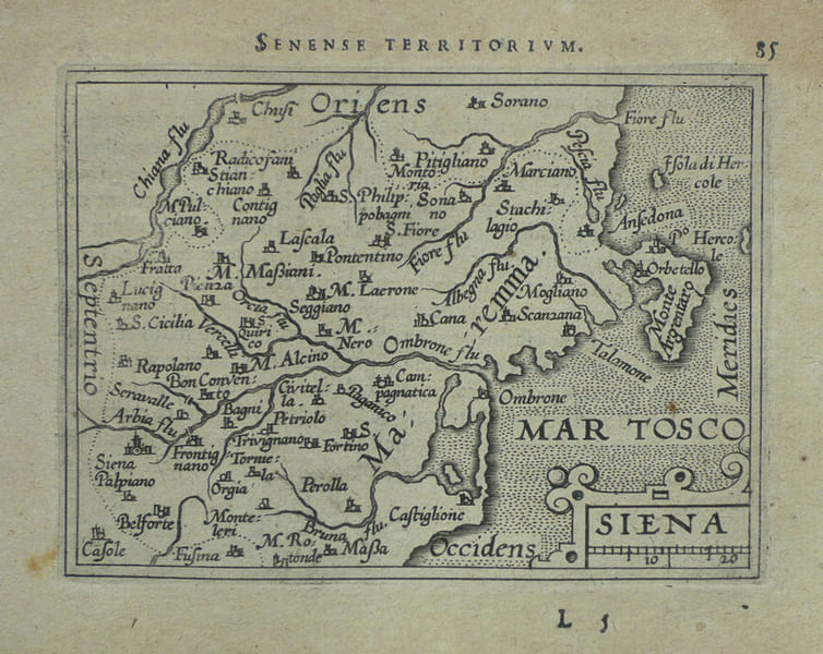  [SIENNE] Siena.. ORTELIUS (Abraham);