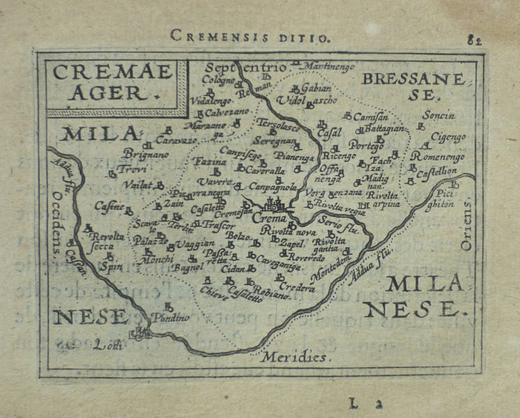  [CREMA] Cremae ager.. ORTELIUS (Abraham);