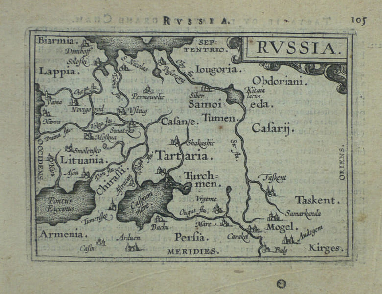  Russia.. ORTELIUS (Abraham).
