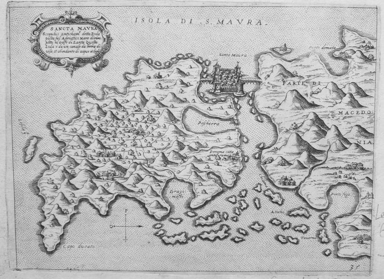  [LEUCADE] Sancta Maura.. CAMOCIO (Giovanni Francesco).
