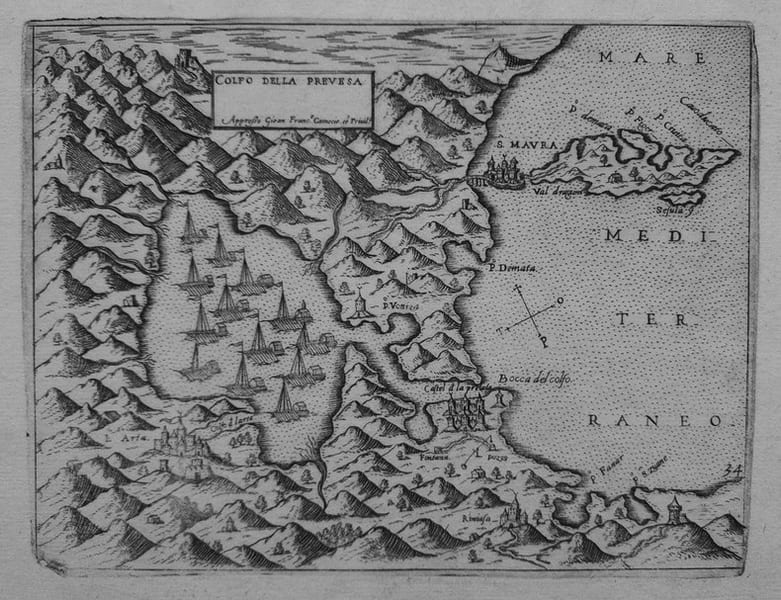  [PREVEZA] Golfo della Prevesa.. CAMOCIO (Giovanni Francesco).