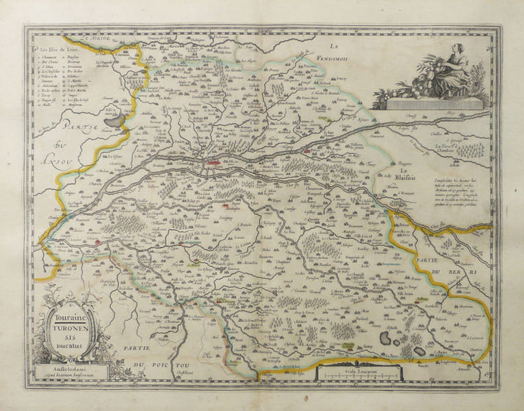  [TOURAINE] Touraine - Turonensis ducatus.. JANSSON (Joannes).
