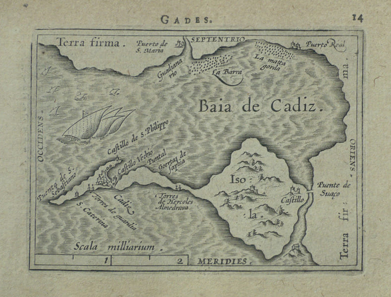  [CADIX] Gades.. ORTELIUS (Abraham);