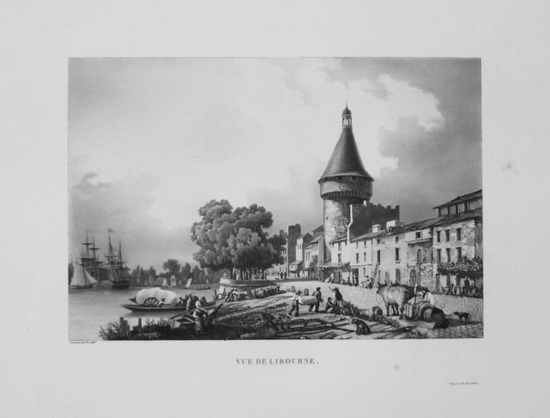  [LIBOURNE] Vue de Libourne.. GARNERAY (Louis Ambroise);