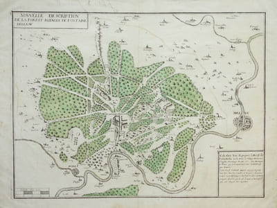  [FORET de FONTAINEBLEAU] Nouvelle description de la forest royalle de Fontaine Belleau.