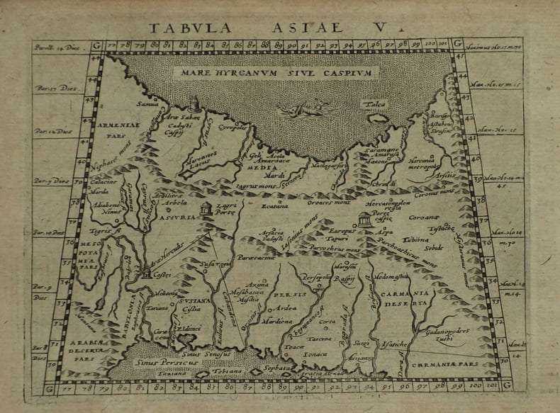  [IRAN/AFGHANISTAN/PAKISTAN] Tabula Asiae V.. MAGINI (Giovanni Antonio) & PTOLEMEE (Claude).