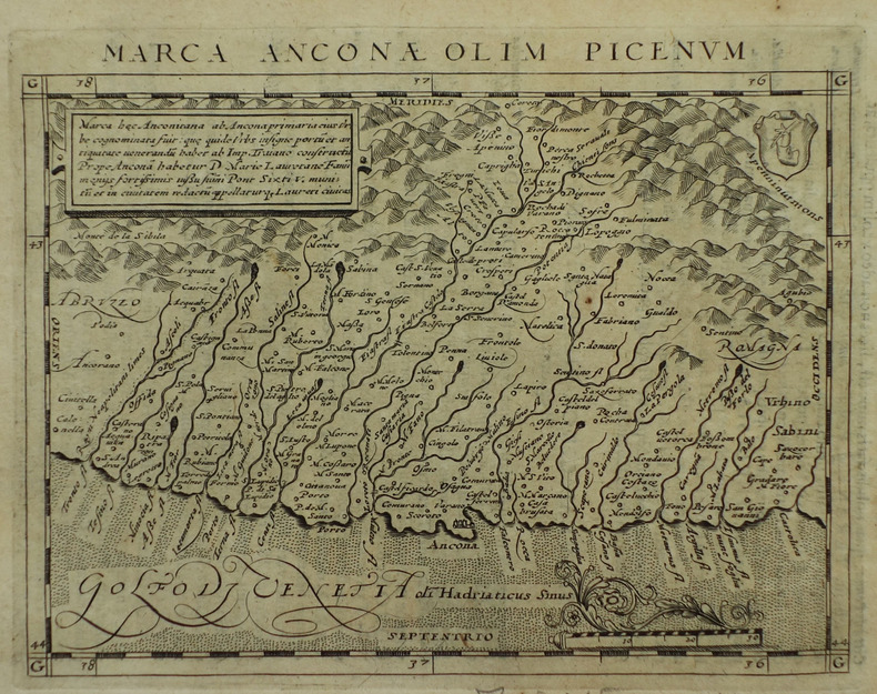  [ANCONE] Marca Anconae olim Picenum.. MAGINI (Giovanni Antonio) & PTOLEMEE (Claude).