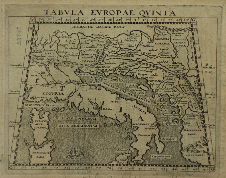  Tabula Europae quinta.. MAGINI (Giovanni Antonio) & PTOLEMEE (Claude).