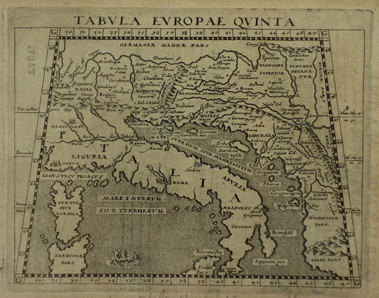  Tabula Europae quinta.. MAGINI (Giovanni Antonio) & PTOLEMEE (Claude).