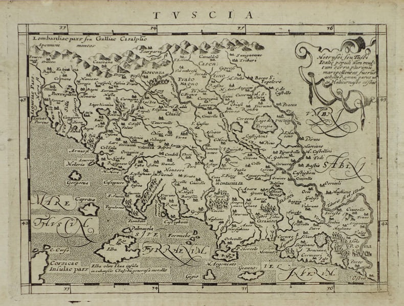 [TOSCANE] Tuscia.. MAGINI (Giovanni Antonio) & PTOLEMEE (Claude).