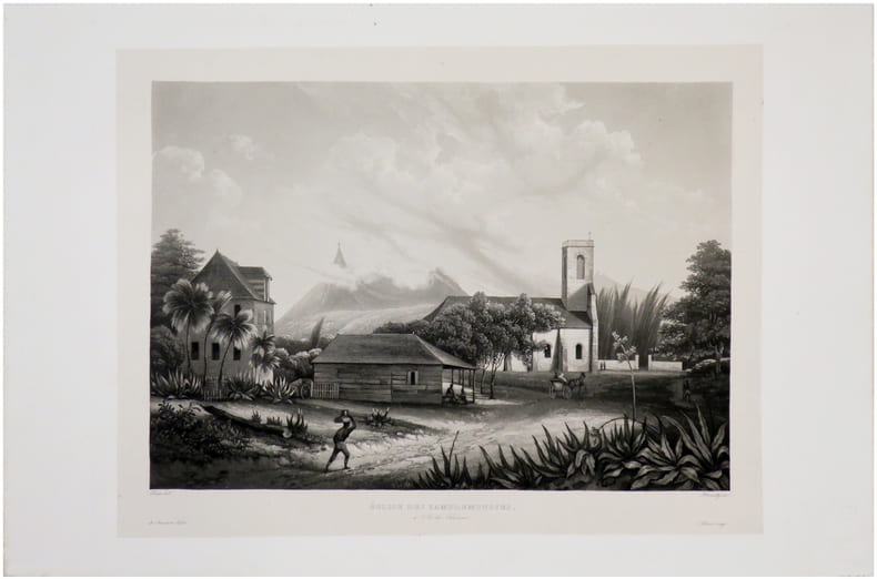  [ILE MAURICE] Eglise des Pamplemousses, &agrave; l'Ile de France.. LAPLACE (Cyrille Pierre Th&eacute;odore).