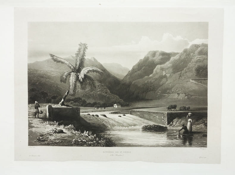  [ILE DE LA REUNION] Rivi&egrave;re de St. Denis (Ile Bourbon).. LAPLACE (Cyrille Pierre Th&eacute;odore).