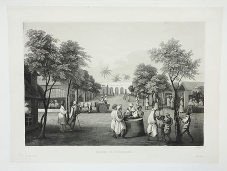  [INDE] Marché de Pondichéry.. LAPLACE (Cyrille Pierre Théodore).