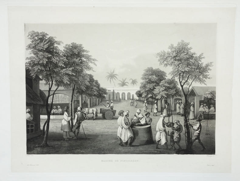  [INDE] March&eacute; de Pondich&eacute;ry.. LAPLACE (Cyrille Pierre Th&eacute;odore).