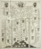  Carte généalogique de la Maison d'Autriche, avec les branches des différents princes de l'Europe qui en sont issus jusqu'es à l'an 1708.. CHATELAIN ...