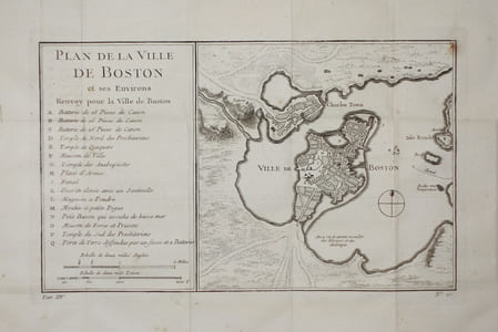  [BOSTON] Plan de la ville de Boston et ses environs.