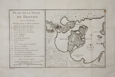  [BOSTON] Plan de la ville de Boston et ses environs.