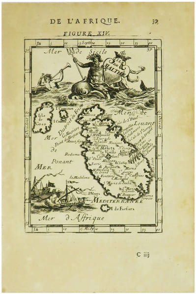  [MALTE] Isle de Malthe.. MANESSON-MALLET (Allain).