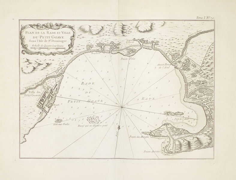  [HAITI] Plan de la rade et ville du Petit Goave dans l'isle de St. Domingue.. BELLIN (Jacques-Nicolas).