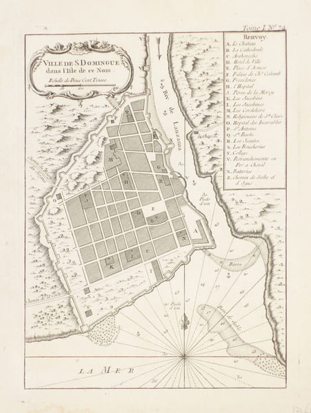  [HAITI] Ville de S. Domingue dans l'isle de ce nom.. BELLIN (Jacques-Nicolas).