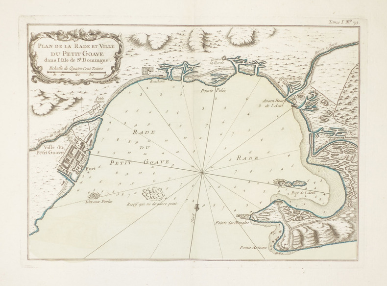  [HAITI] Plan de la rade et ville du Petit Goave dans l'isle de St. Domingue.. BELLIN (Jacques-Nicolas).