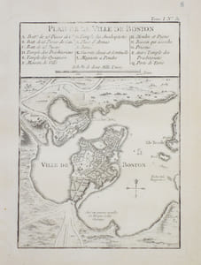  [BOSTON] Plan de la ville de Boston et ses environs.
