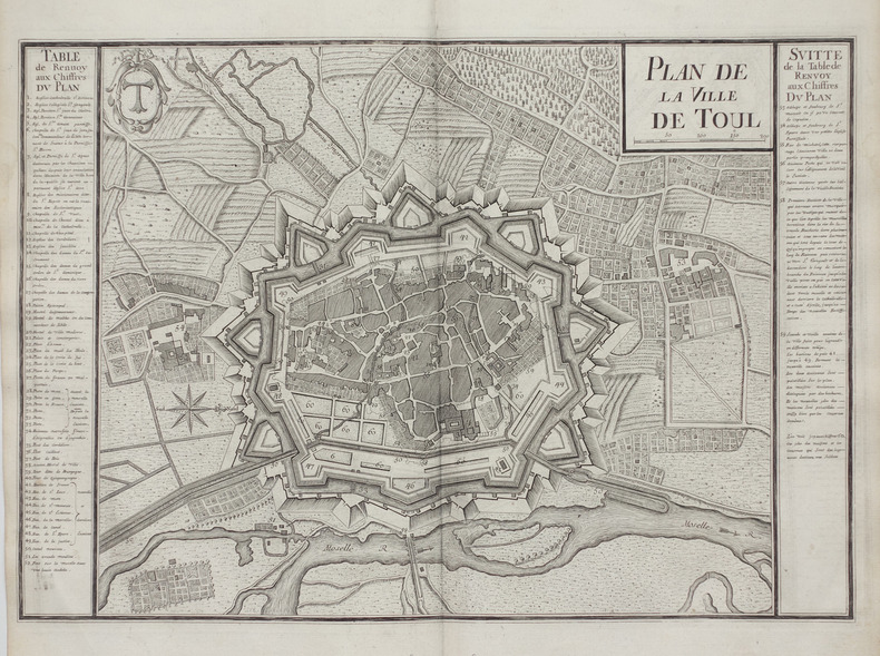  Plan de la ville de Toul.. BUGNON (Didier).