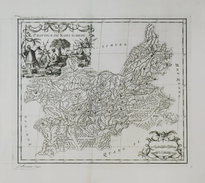  [GUIZHOU] Province de Koei-Tcheou. . ANVILLE (Jean Baptiste Bourguignon d').